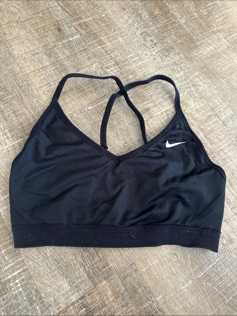 Nike Black Crossback Light-Support Sports Bra